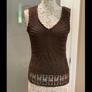 Talbots Crochet Top